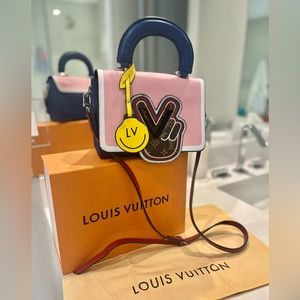 Louis Vuitton Twist Top Handle Bag Limited Edition Peace Love Epi and Monogram